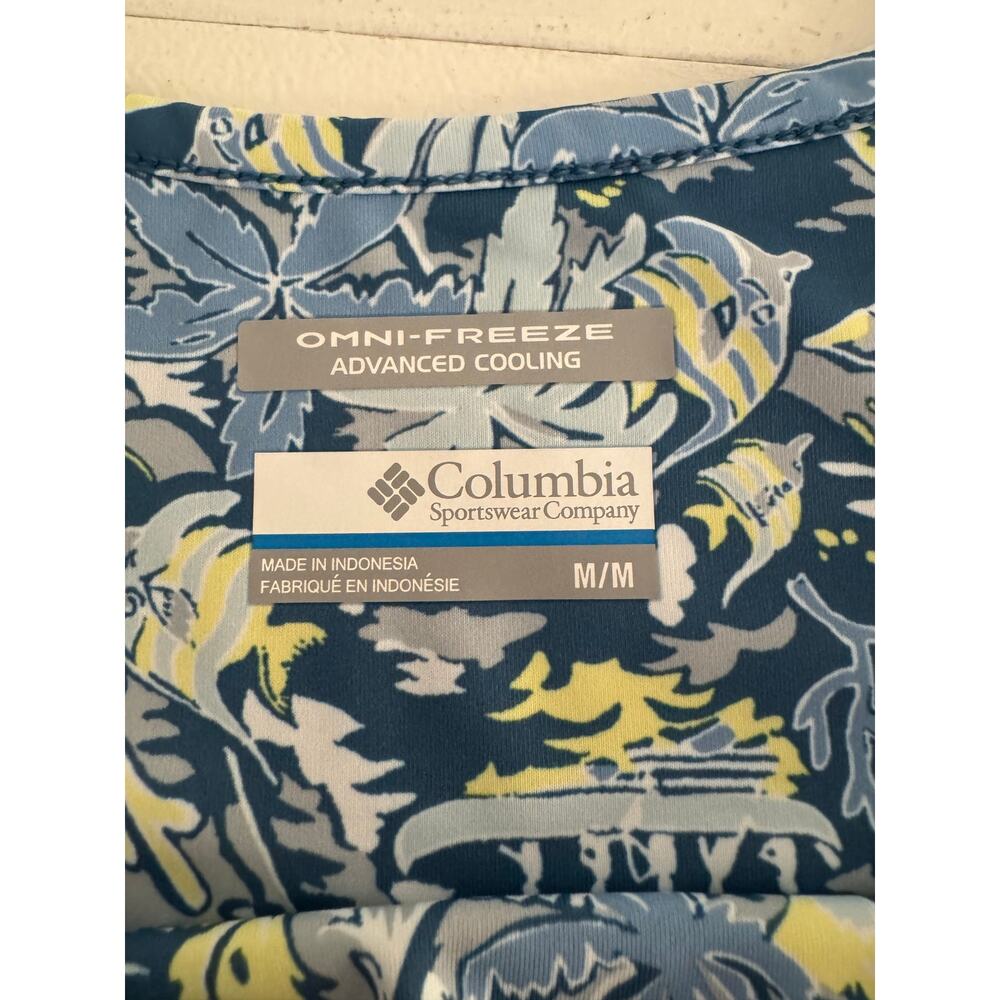 Columbia Womens Sleeveless Dress Omni Freeze PFG Tropical Fish Print Size Med - Picture 3 of 7
